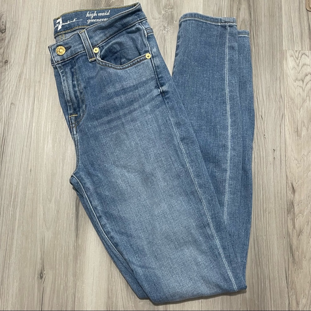 7 For All Mankind High-Waisted Gwenevere Skinny Jeans